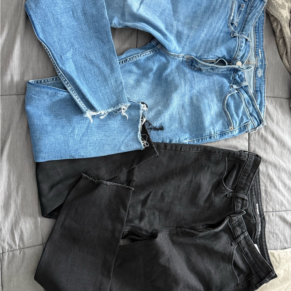 Old Navy Blue Rockstar Super Skinny Jeans